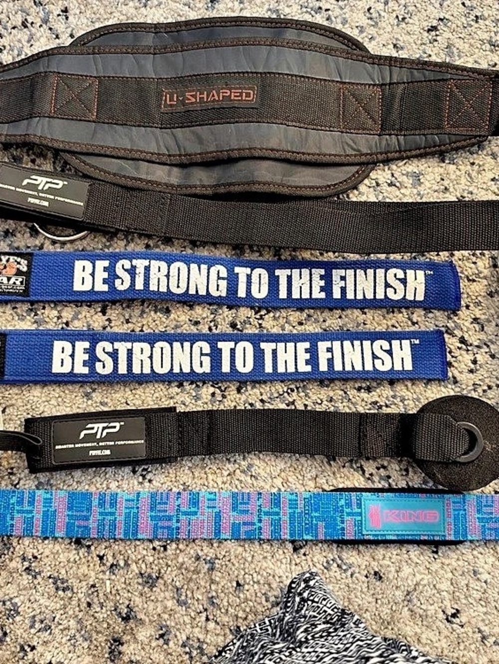 Gym / Weightlifting Accessories Lot – PTP, Popeye’s Gear, Supplement King & More